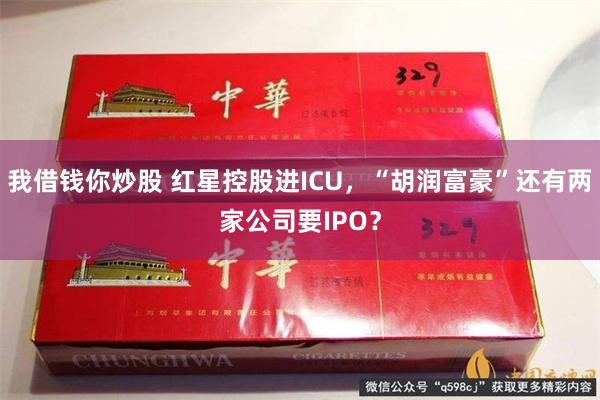 我借钱你炒股 红星控股进ICU，“胡润富豪”还有两家公司要IPO？