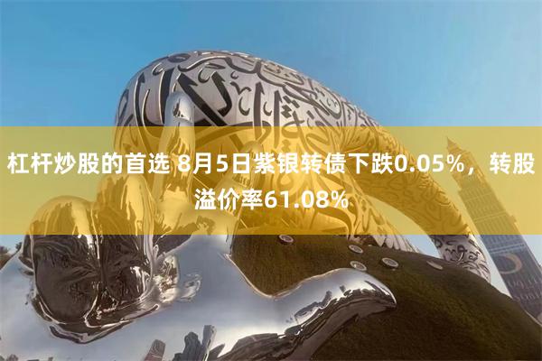 杠杆炒股的首选 8月5日紫银转债下跌0.05%，转股溢价率61.08%