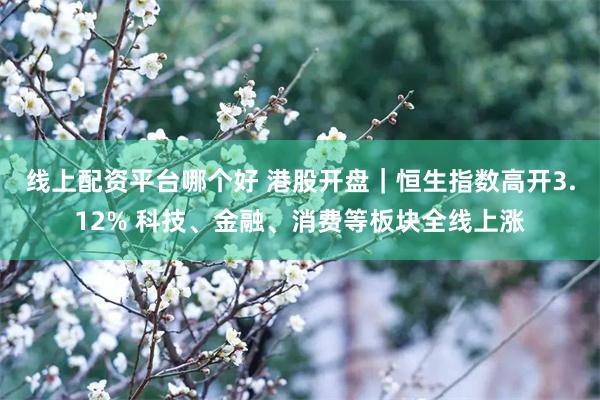 线上配资平台哪个好 港股开盘｜恒生指数高开3.12% 科技、金融、消费等板块全线上涨