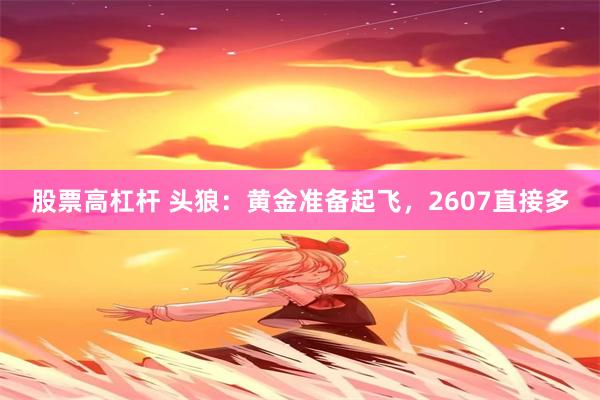 股票高杠杆 头狼：黄金准备起飞，2607直接多